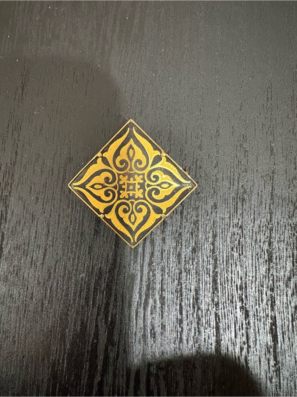 Vintage Spanish Damascene Brooch